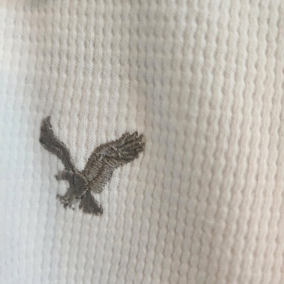 American Eagle Kids Thermal White Long Sleeve Shirt NWT Size 16 - Picture 4 of 8